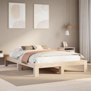 vidaXL Sängram utan madrass 140x190 cm massiv furu