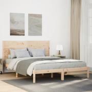 vidaXL Sängram utan madrass extra lång 160x220 cm massivt trä