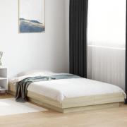 vidaXL Sängram sonoma-ek 75x190 cm konstruerad trä