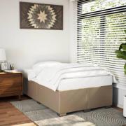 vidaXL Sängram utan madrass cappuccino 120x190 cm konstläder
