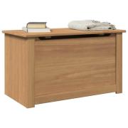 vidaXL Förvaringslåda med lock Panama 79x42x46 cm massiv furu