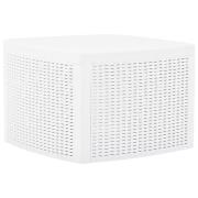 vidaXL Sidobord vit 54x54x36,5 cm plast