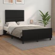 vidaXL sängram utan madrass svart 120x190 cm konstläder