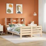 vidaXL Sängram utan madrass 150x200 cm massiv furu