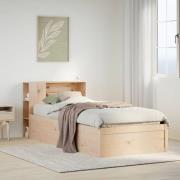 vidaXL Sängram utan madrass 90x190 cm massiv furu