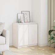 vidaXL Skåp vit 60x36x65 cm massiv furu