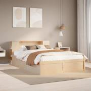 vidaXL Sängram utan madrass 120x200 cm massiv furu