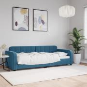 vidaXL Dagbädd blå 80x200 cm sammet