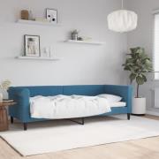 vidaXL Dagbädd blå 80x200 cm sammet