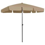 vidaXL Strandparasoll taupe 200x125 cm