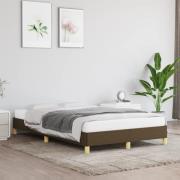 vidaXL sängram utan madrass mörkbrun 120x190 cm tyg