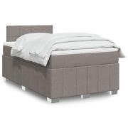 vidaXL Ramsäng med madrass taupe 120x190 cm tyg