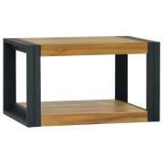 vidaXL Väggmonterat badrumsskåp 60x45x35 cm massiv teak