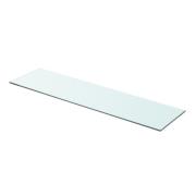 vidaXL Hyllplan glas genomskinlig 80x20 cm