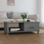 vidaXL Soffbord HAMAR mörkgrå 100x55x35 cm massiv furu
