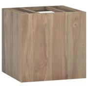 vidaXL Väggmonterat badrumsskåp 46x25,5x40 cm massiv teak