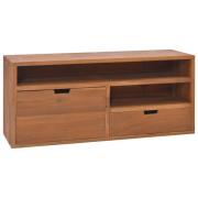 vidaXL TV-bänk 90x30x40 cm massiv teak