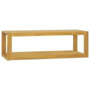 vidaXL Väggmonterat badrumsskåp 110x45x35 cm massiv teak