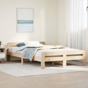 vidaXL Sängram utan madrass 120x200 cm massiv furu