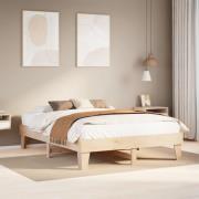 vidaXL Sängram utan madrass 140x190 cm massiv furu