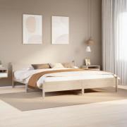 vidaXL Sängram utan madrass 200x200 cm massiv furu