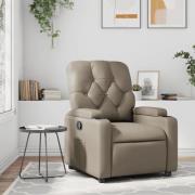 vidaXL Reclinerfåtölj cappuccino konstläder