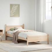 vidaXL Sängram utan madrass 100x200 cm massiv furu