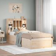 vidaXL Sängram utan madrass 90x190 cm massiv furu