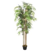 vidaXL Konstväxt bambu 1605 blad 180 cm grön