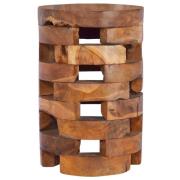 vidaXL Sängbord 30x30x45 cm massiv teak