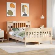 vidaXL Sängram utan madrass 150x200 cm massiv furu