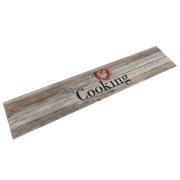 vidaXL Köksmatta maskintvättbar cooking grå 60x300 cm sammet