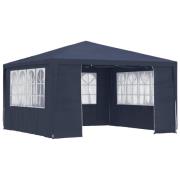vidaXL Professionellt partytält med väggar 4x4 m blå 90 g/m²