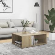 vidaXL Soffbord sonoma-ek 90x67x33 cm konstruerat trä