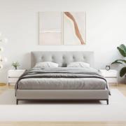 vidaXL Sängbord 2 st vit 40x31x35,5 cm massiv furu