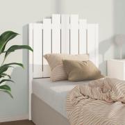 vidaXL Sänggavel vit 81x4x110 cm massiv furu
