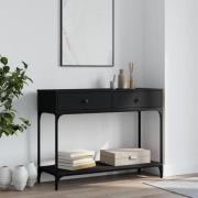 vidaXL Konsolbord svart 100x34,5x75 cm konstruerat trä