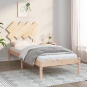vidaXL Sängram massiv furu 90x190 cm