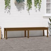 vidaXL Trädgårdsbänk 2-sits honungsbrun 203,5x44x45 cm massiv furu