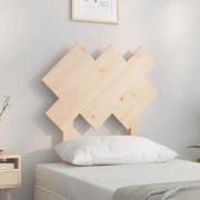 vidaXL Sänggavel 72,5x3x81 cm massiv furu