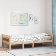 vidaXL Barnsäng utan madrass 75x190 cm massiv furu