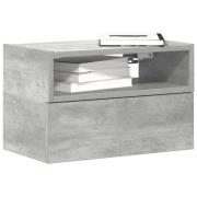 vidaXL Väggmonterade sängbord 2 st betonggrå 45x26x28,5 cm
