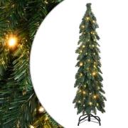 vidaXL Belyst plastgran med 80 LEDs 150 cm