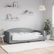 vidaXL Dagbädd ljusgrå 90x190 cm tyg