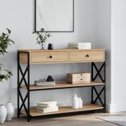 vidaXL Avlastningsbord sonoma-ek 100x28x75 cm konstruerat trä