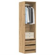 vidaXL Garderob ek 50x50x200 cm konstruerat trä