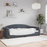 vidaXL Dagbädd mörkgrå 90x200 cm sammet