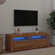 vidaXL TV-bänk med LED-lampor artisan ek 120x35x40 cm konstruerat trä