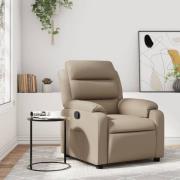 vidaXL Reclinerfåtölj cappuccino konstläder