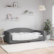 vidaXL Dagbädd mörkgrå 90x190 cm tyg